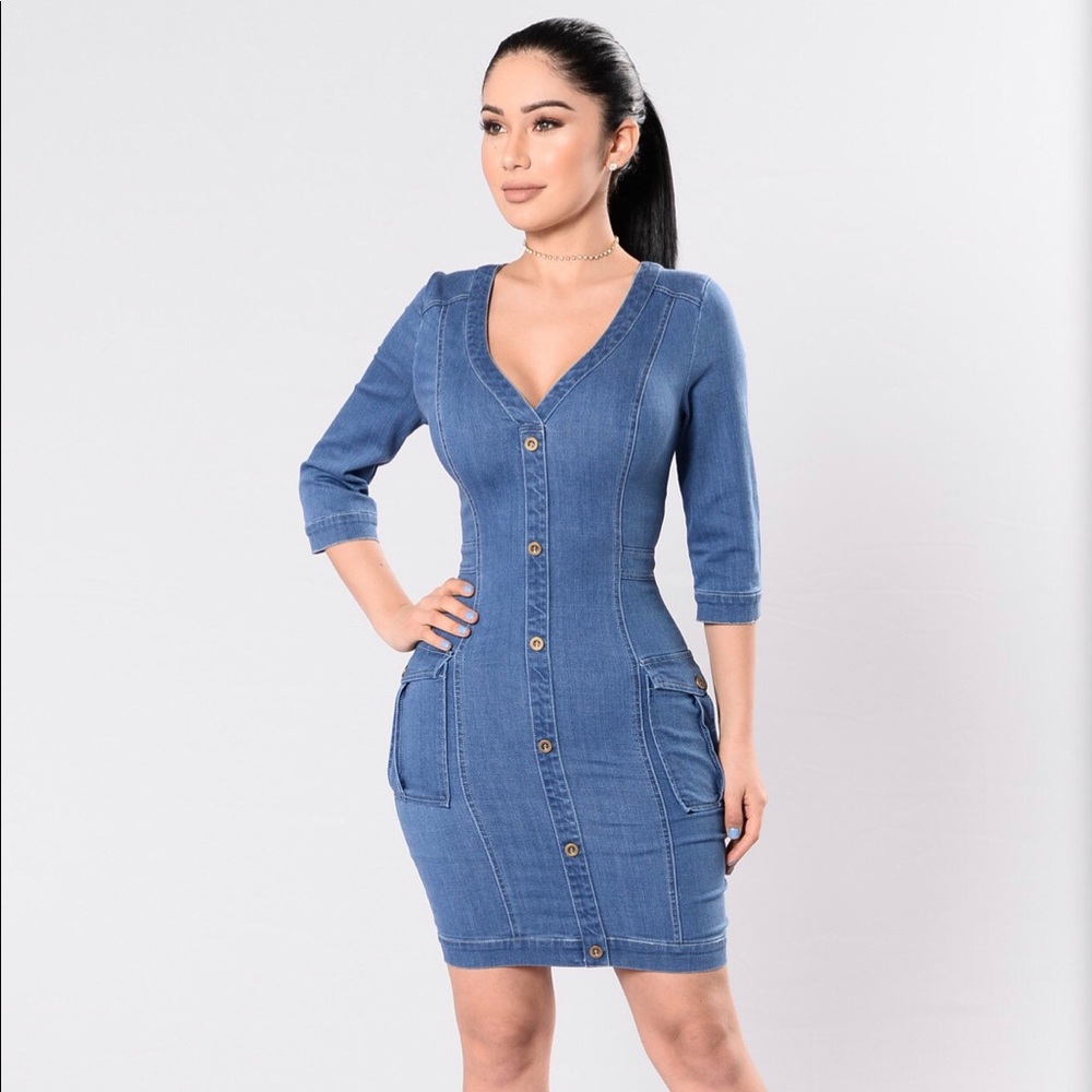Fashion Nova denim dress